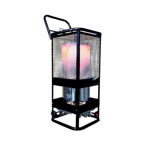 L.B. White LP Propane Gas Heater for Indoor Use — 125000 BTU, SunBlast 125N Floor Mount — Radiant Portable Natural Non-Electric Steel Heater (White)