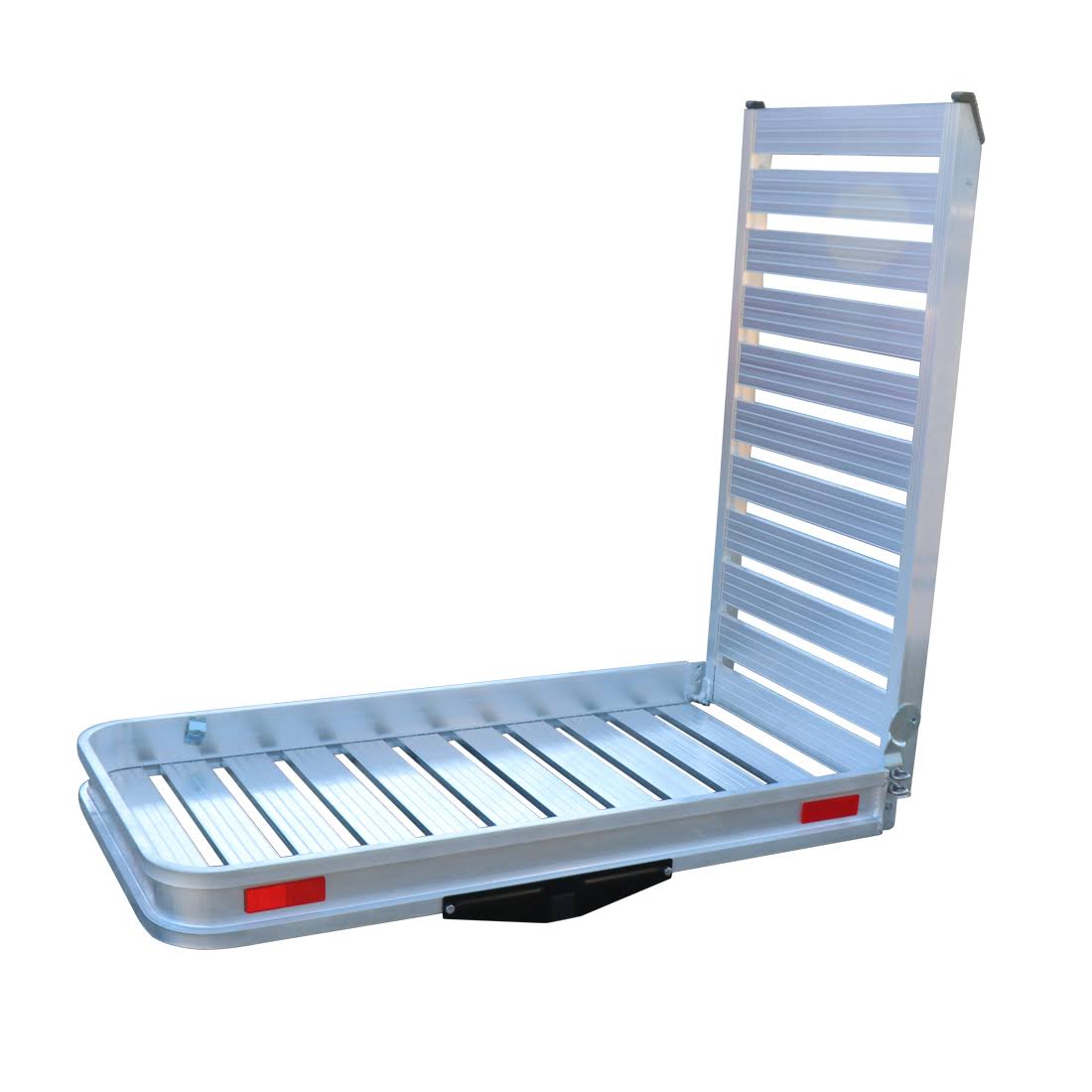 Hitch Mounted Aluminum Carrier with Ramp for Wheelchairs