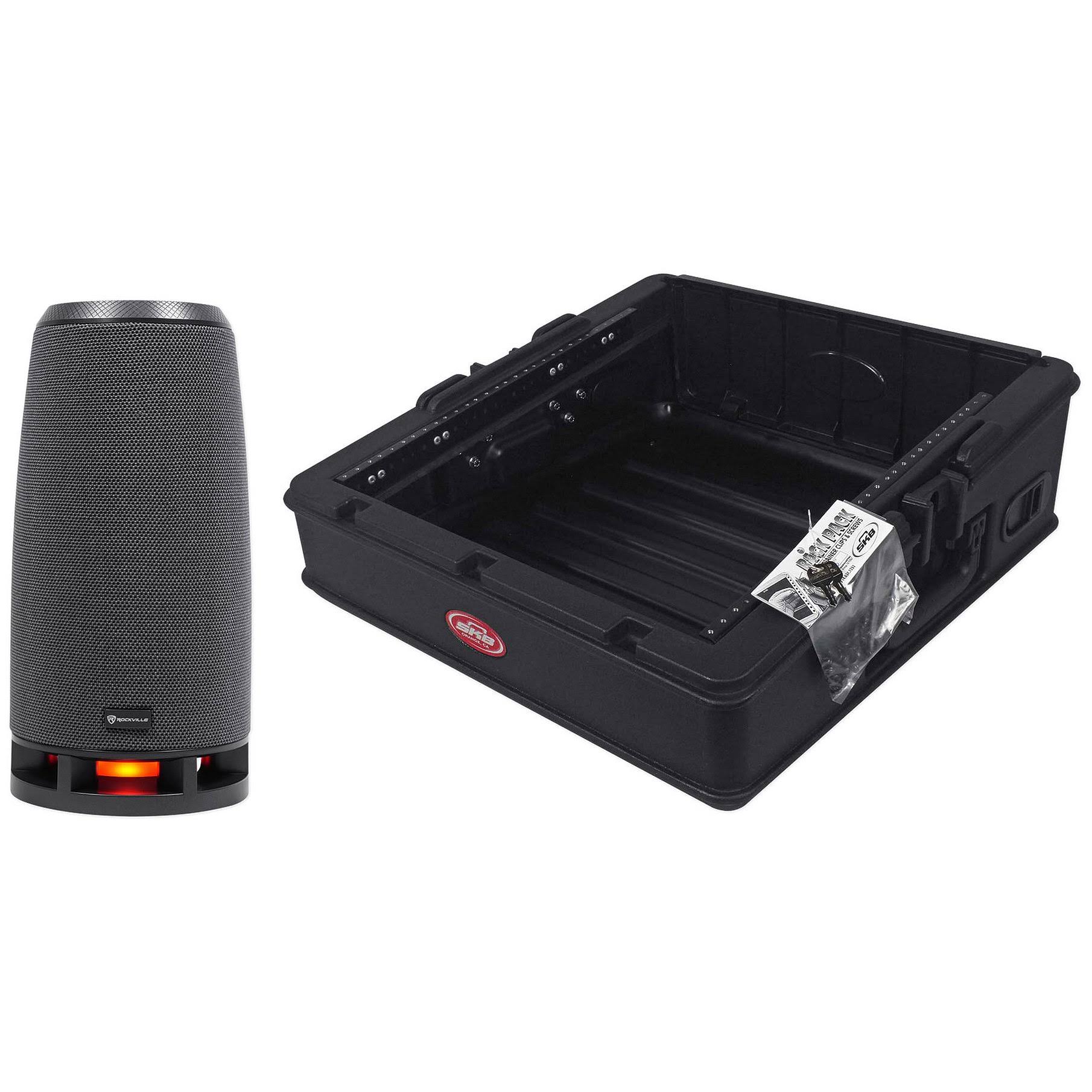 SKB 1SKB-R100 10U Top Mixer Rack Case, Steel Rails, DOOR, Access Port+RockShip