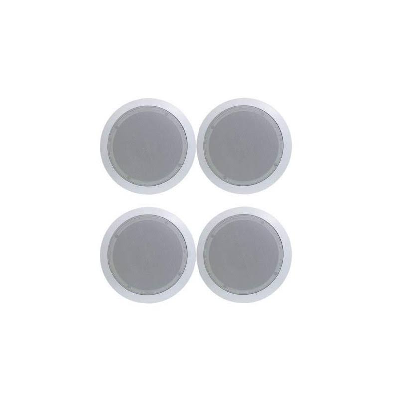 New Pyle Pdic81rd 8x22 1000W Round Wall and Ceiling Home Speakers 2 Pair