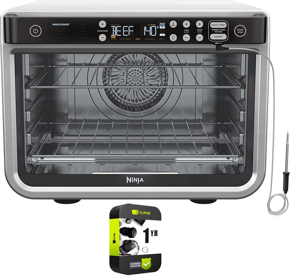 Ninja DT251 Foodi 10-in-1 Smart XL Air Fry Oven (Renewed) Bundle with Premium 1 YR CPS Enhanced Protection Pack