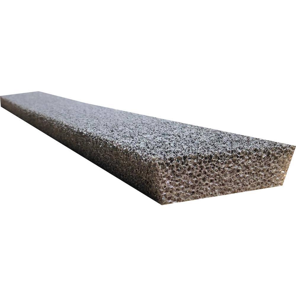 Original 4 ft. Foam Filter Plastic Gutter Guard for 5 in. Half