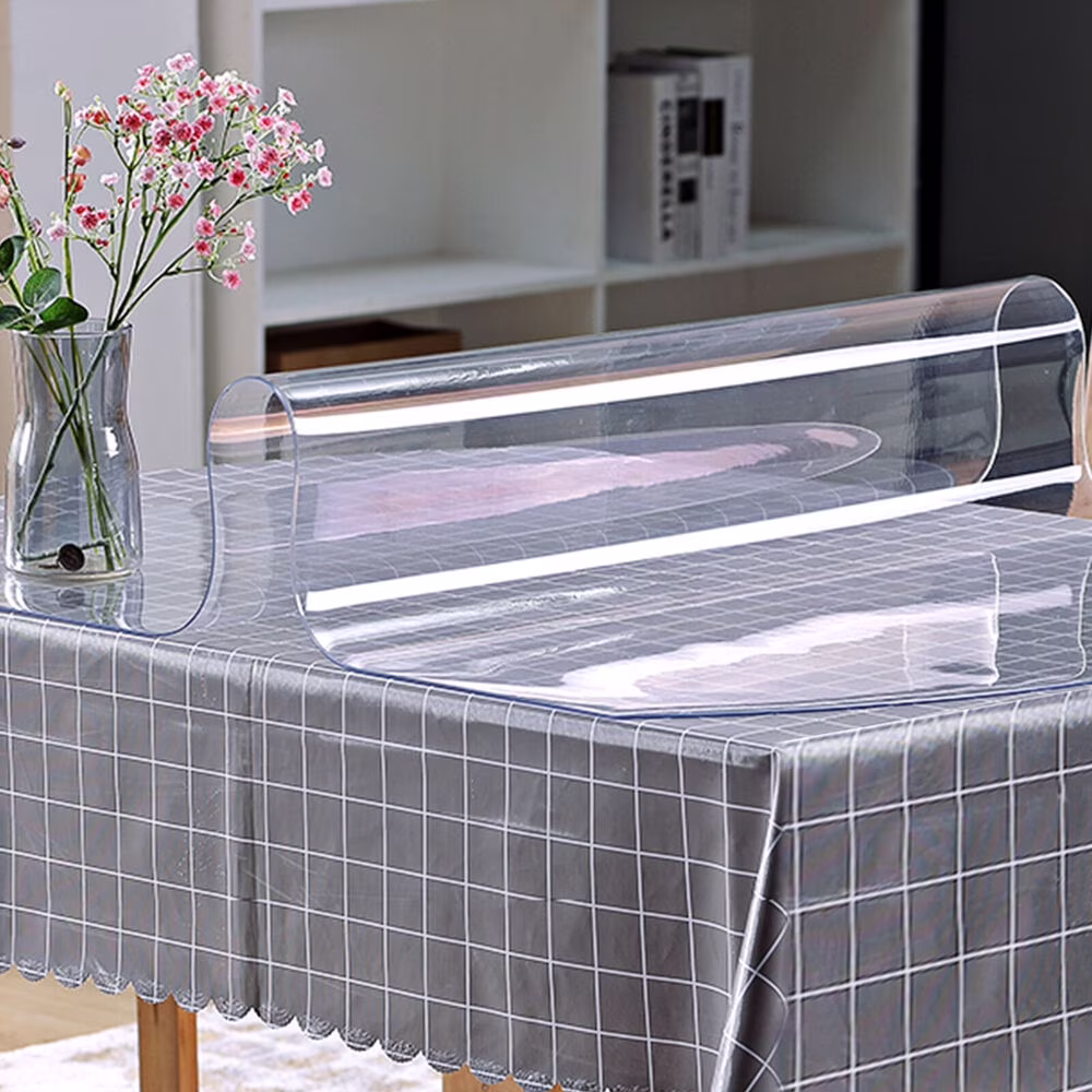 36x60" PVC Table Mat Waterproof Tablecloth Transparent Desk Protector Pad