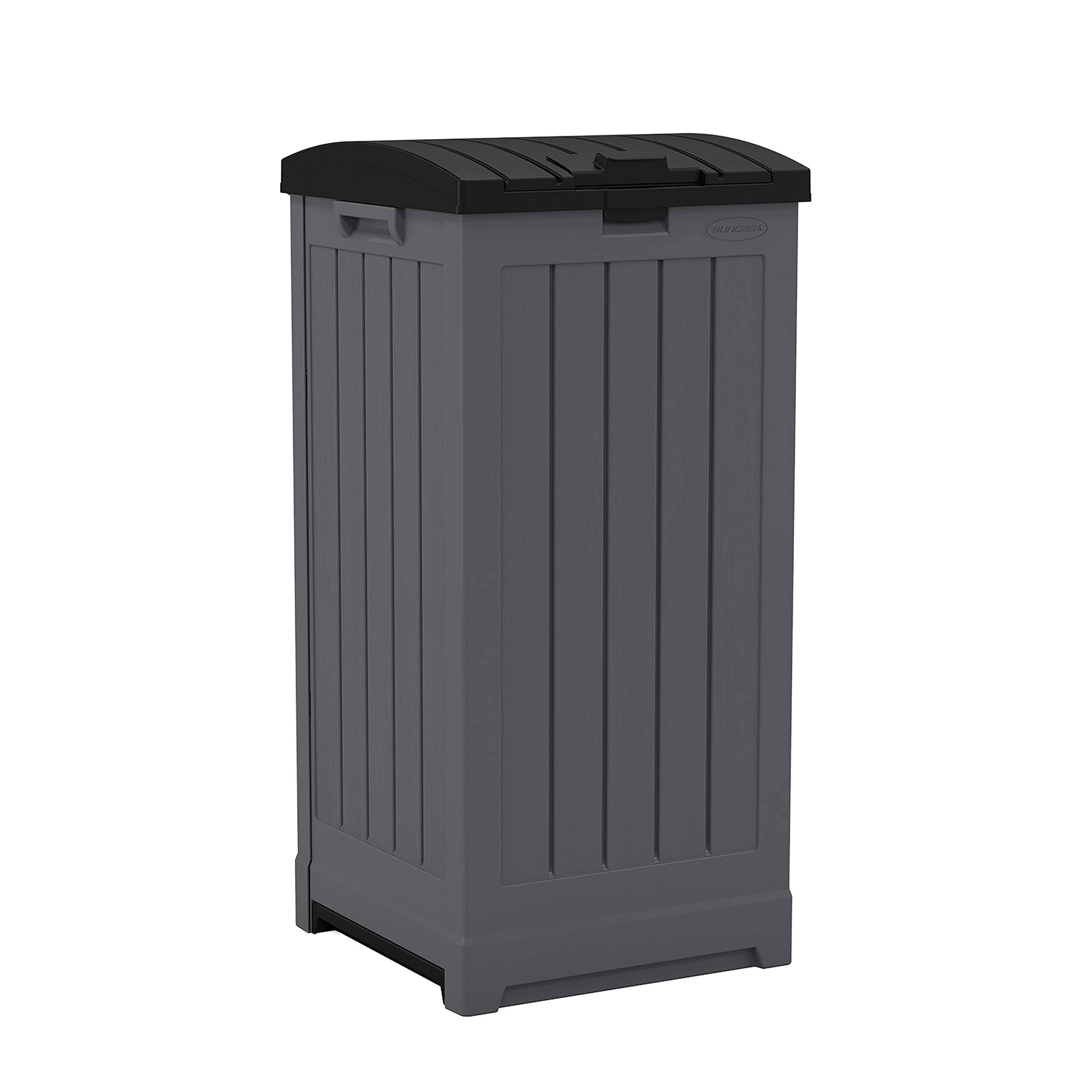 Suncast Trash Hideaway 39 Gal Resin Trash Can Lid Included