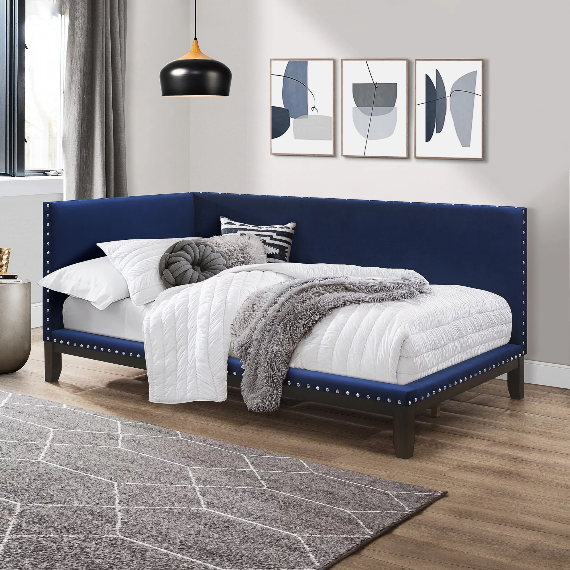 Tranquility Upholstered Daybed, Sapphire Navy