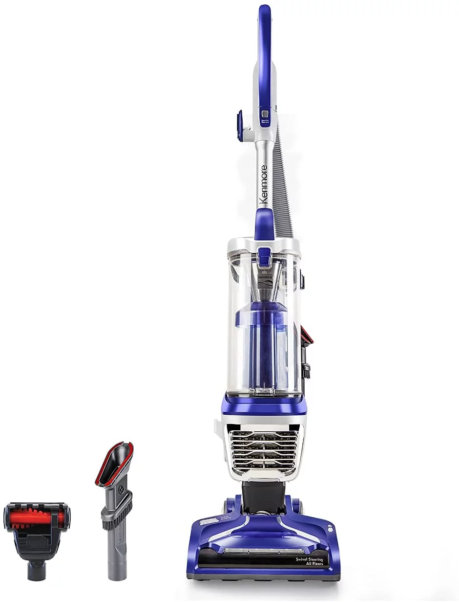 Kenmore DU5080 Bagless Upright Vacuum Pet Friendly Lift-Up Carpet Vacuum Cleaner 2-Motor Power Suction with HEPA Filter, 3-in-1 Combination Tool
