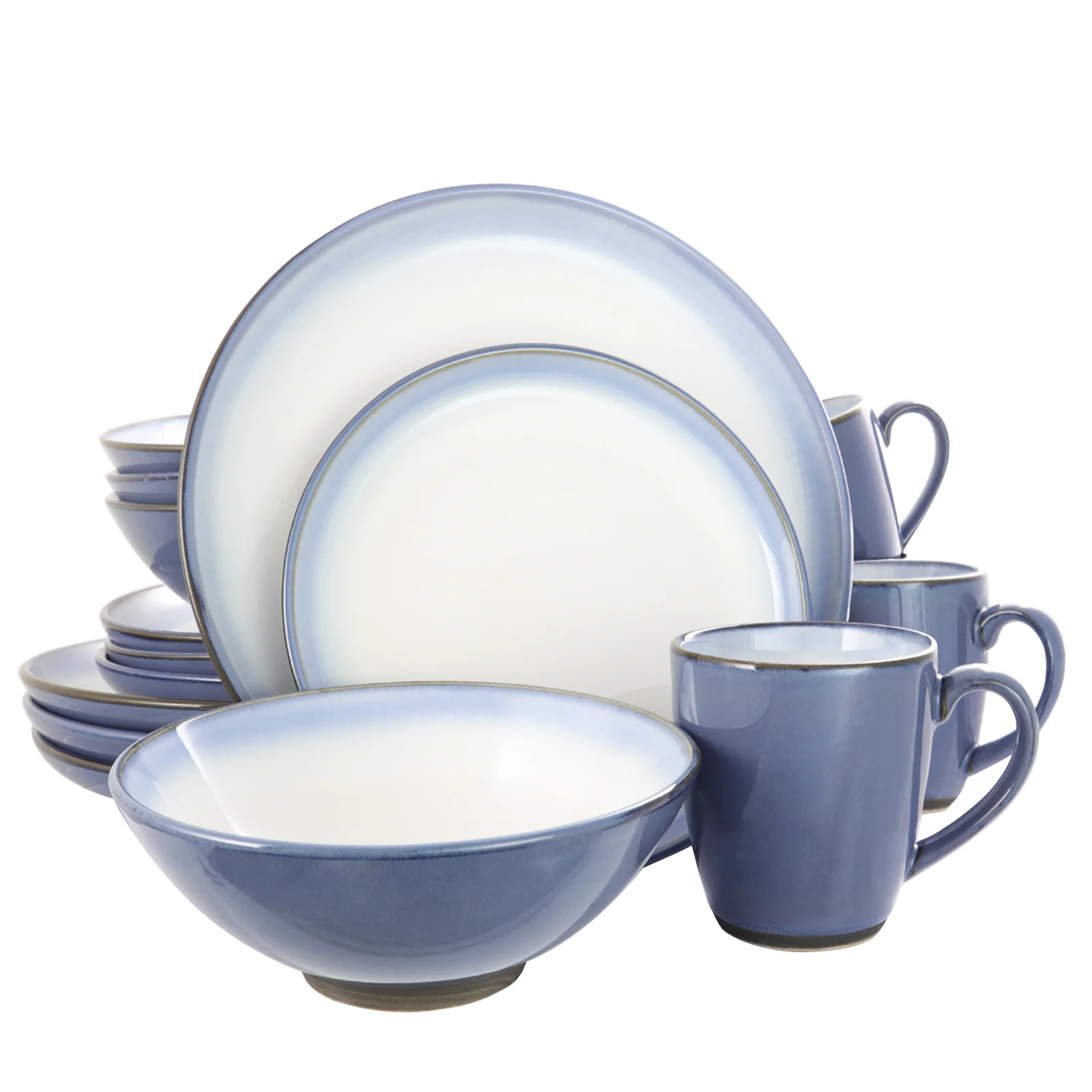 G16-Piece Dinnerware Set, Blue