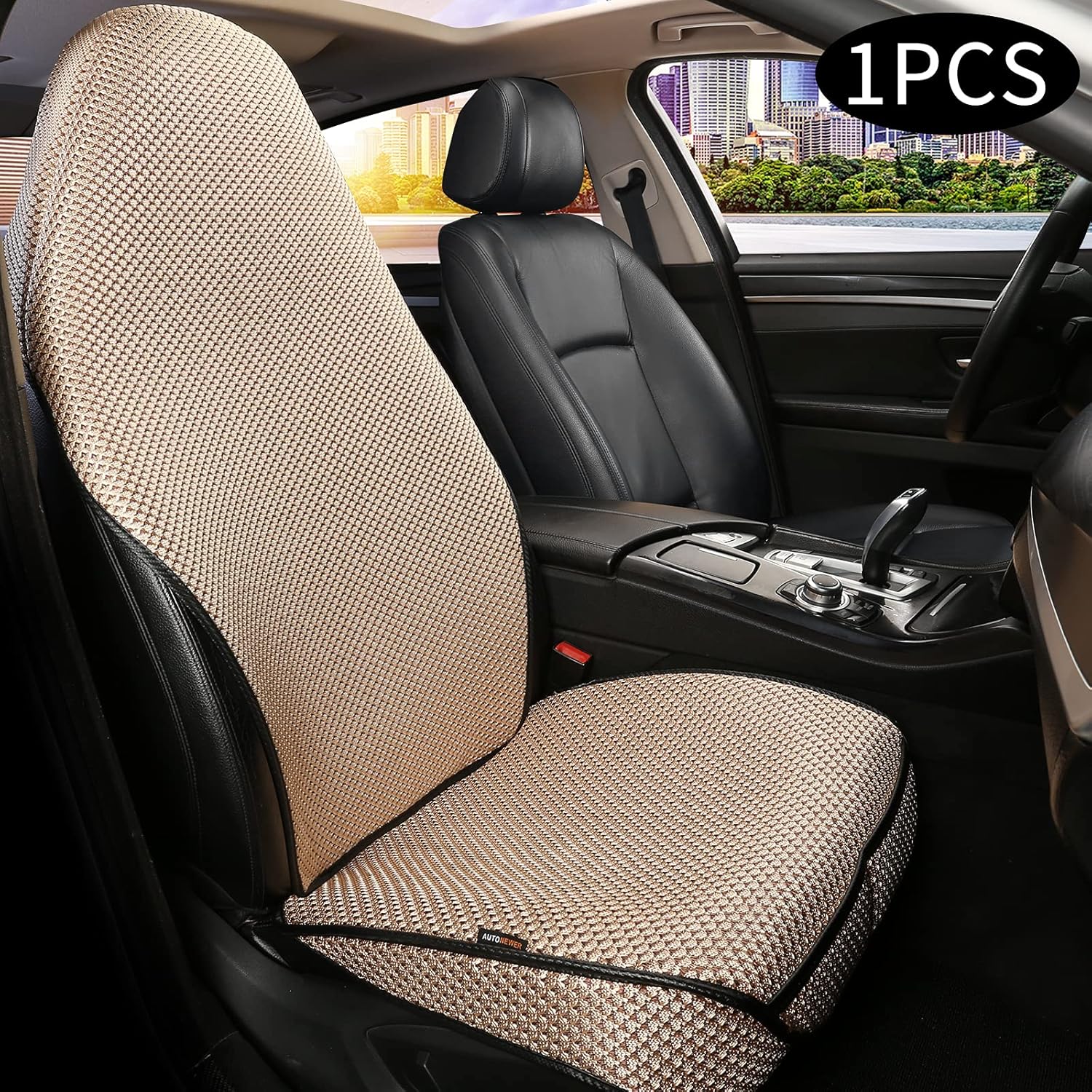 Auto Newer Luxury Bucket Car Seat Cover ,Breathable Car Seat Cover Fit Four Seasons, Front Car Seat Cushions