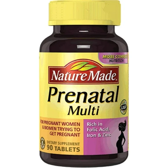 Nature Made Prenatal Multi Dietary Supplement , 90 Tablets ea (Pack of 3) - Kansas Nuitrition - HNZSDS
