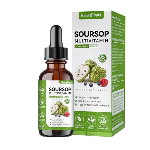 Soursop Multivitamin Liquid Drops ?Organic Leaf Extract (2 fl oz) - Kansas Nuitrition - HNZSDS
