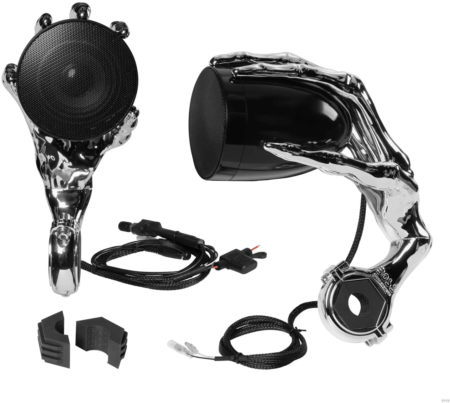 Boss Audio PHANTOM 900 All-weather powered speaker system with built-in Bluetooth (Chrome)