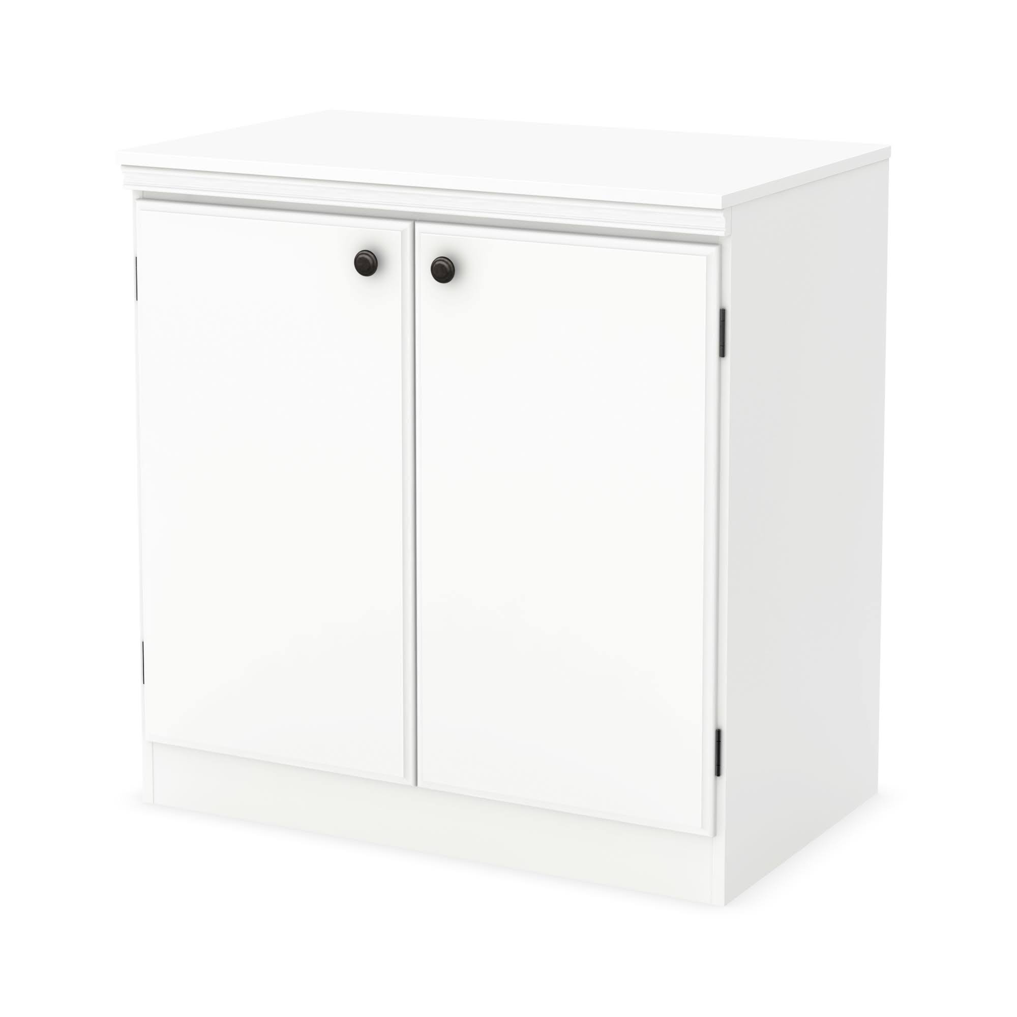 Morgan 2 Door Storage Cabinet Pure White - South Shore