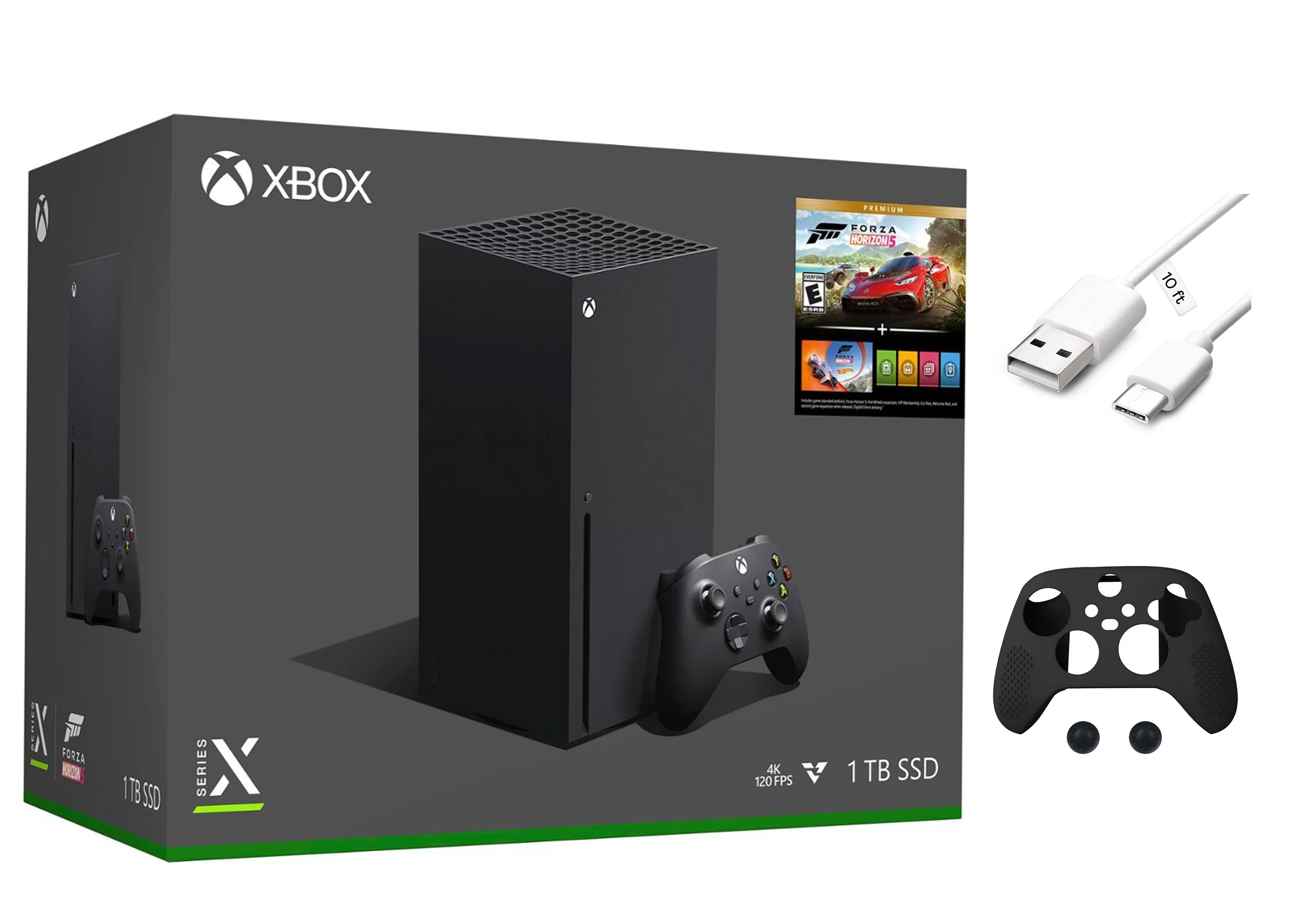 Microsoft Xbox Series X – Forza Horizon 5 Bundle, 1TB SSD Video Gaming Console with One Xbox Wireless Controller + Mazepoly Accessories