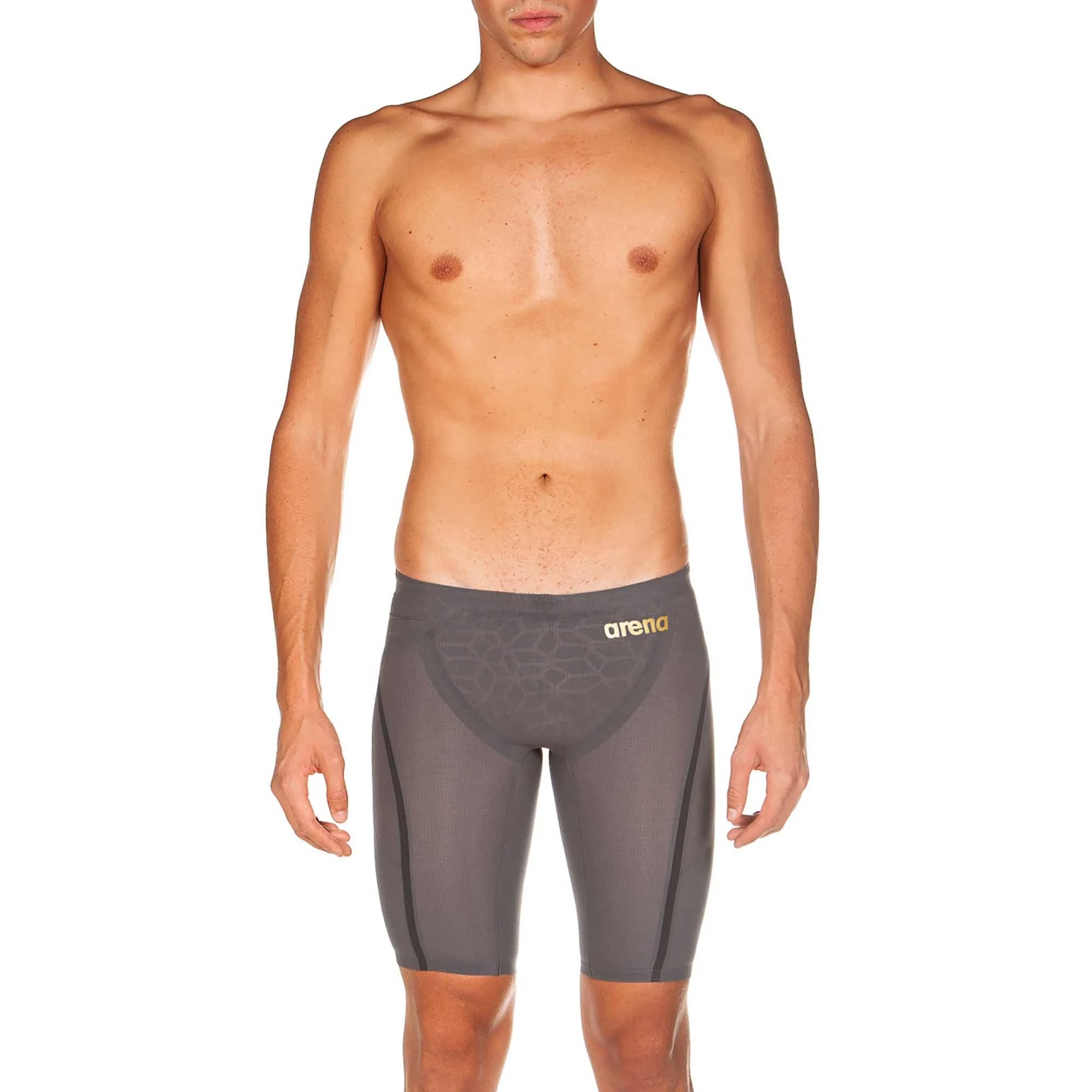 Arena Powerskin Carbon Ultra - Jammer Dark Grey-Dark Grey-Gold 34