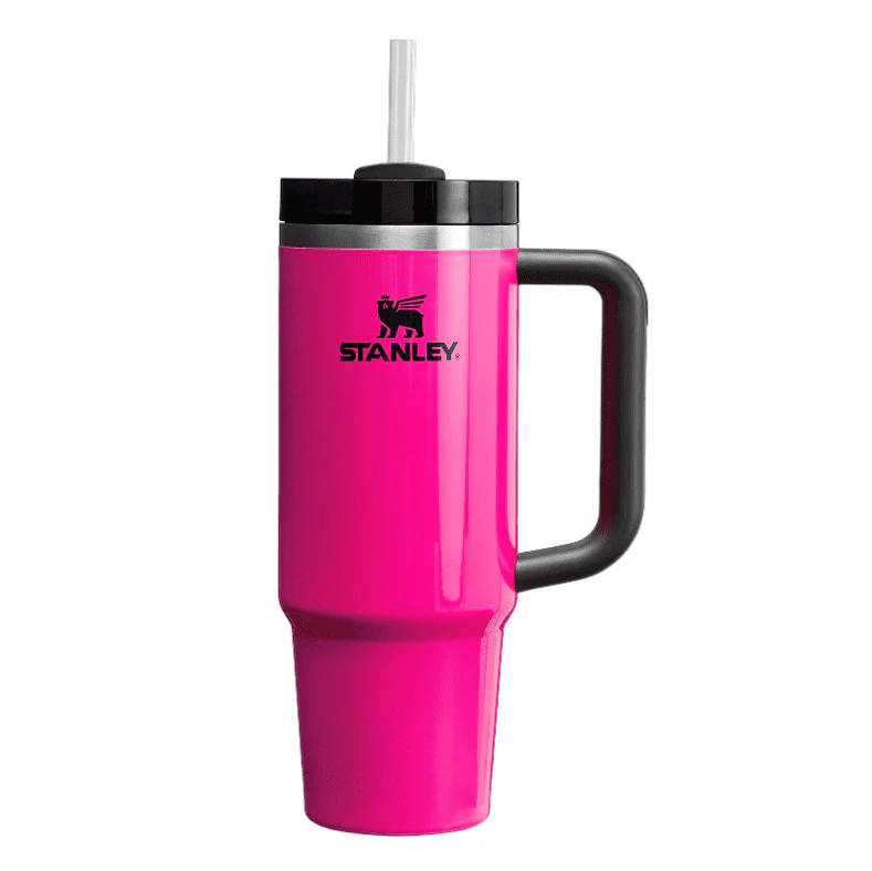 Stanley The Neon Quencher H2.0 Flowstate Tumbler Electric Pink 30 oz