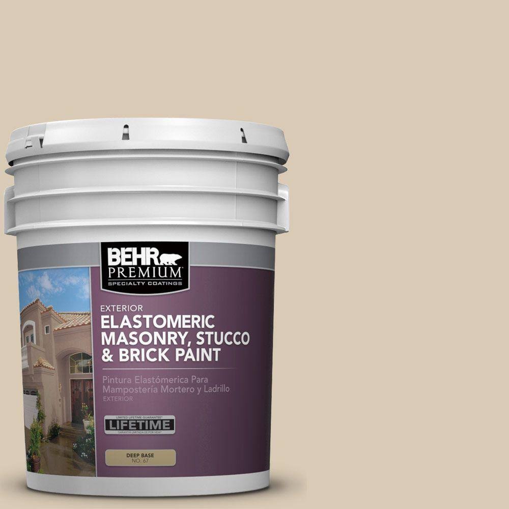 BEHR Premium 5 gal. #MS-41 Sandstone Beige Elastomeric Masonry, Stucco and Brick Exterior Paint 06805