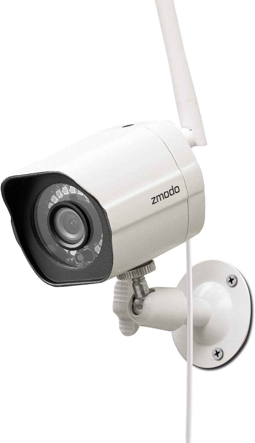 Zmodo Security Camera Outdoor, 1080p Home Security Wireless WiFi IP Camera, Night Vision, AI Motion Detection, Video Surveillance, Weatherproof