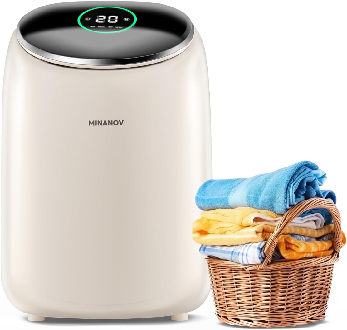 Countertop Washing Machine - Mini Portable Washing Machine Compact Size 2 in 1 Washer and Spin Dryer With Digital Touch Display