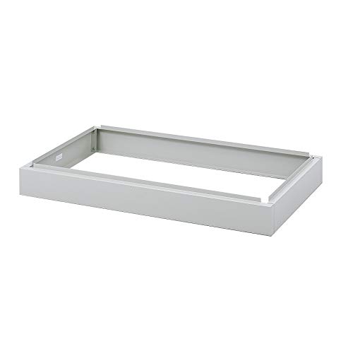 Safco Products 4969LG Facil Steel Flat File, 5 Drawer Metal Cabinet, Small (Optional Base Sold Separately), Light Gray