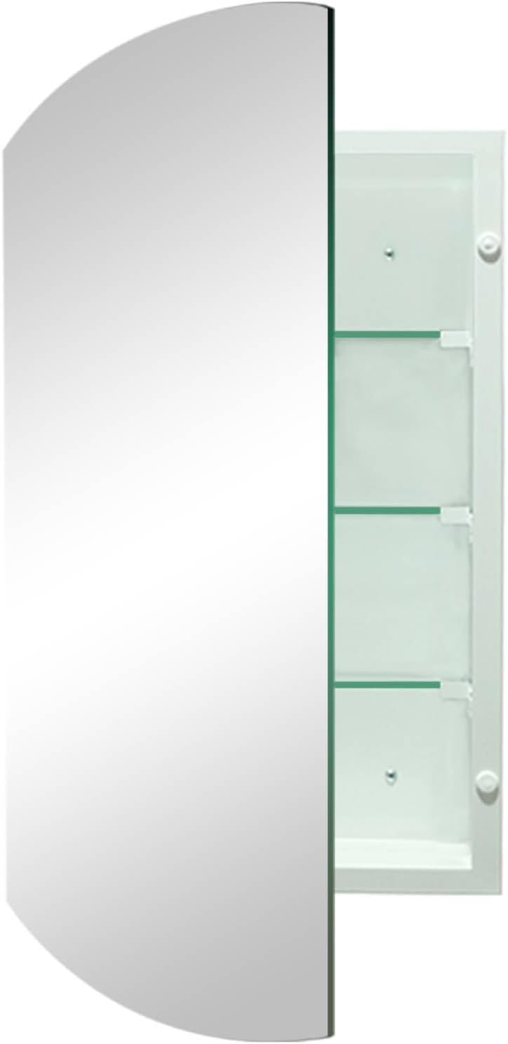 Bathroom Medicine Cabinet, Frameless Mirror Cabinet, Recess or Surface Mounted Medicine Cabinet with Mirror