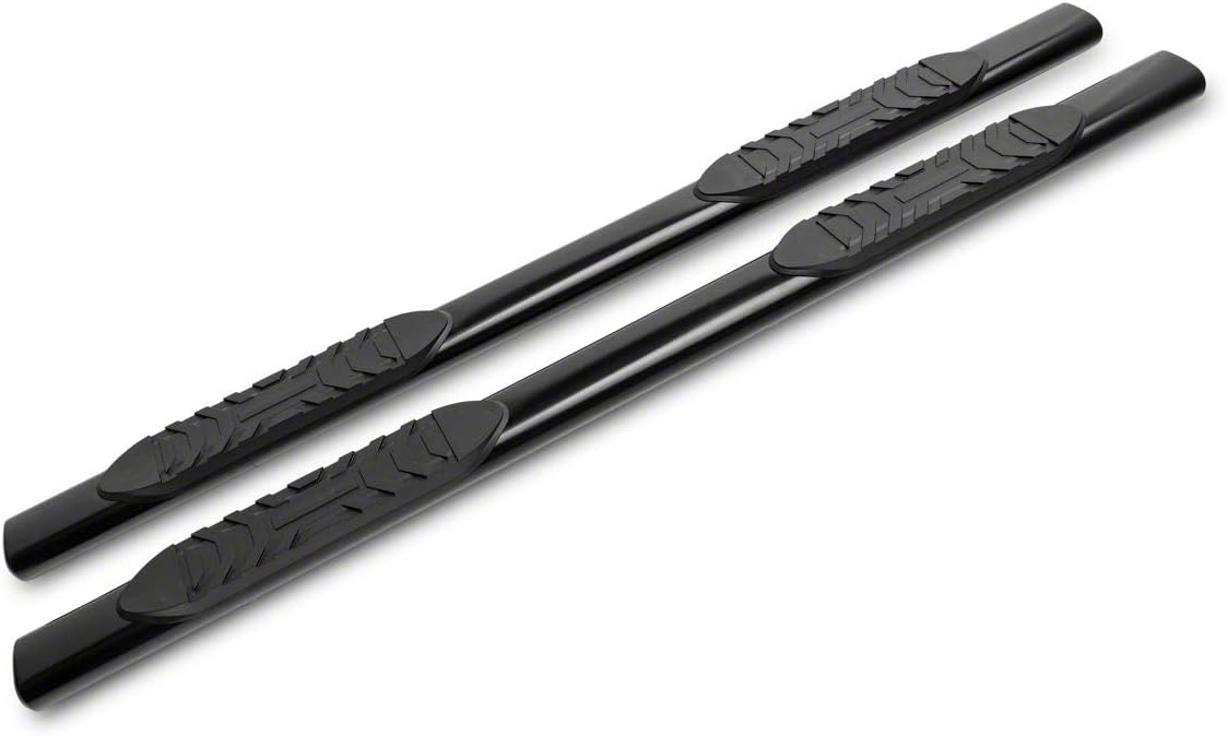 RedRock 5-Inch Oval Straight End Side Step Bars; Black Compatible with 07-21 Tundra Double Cab