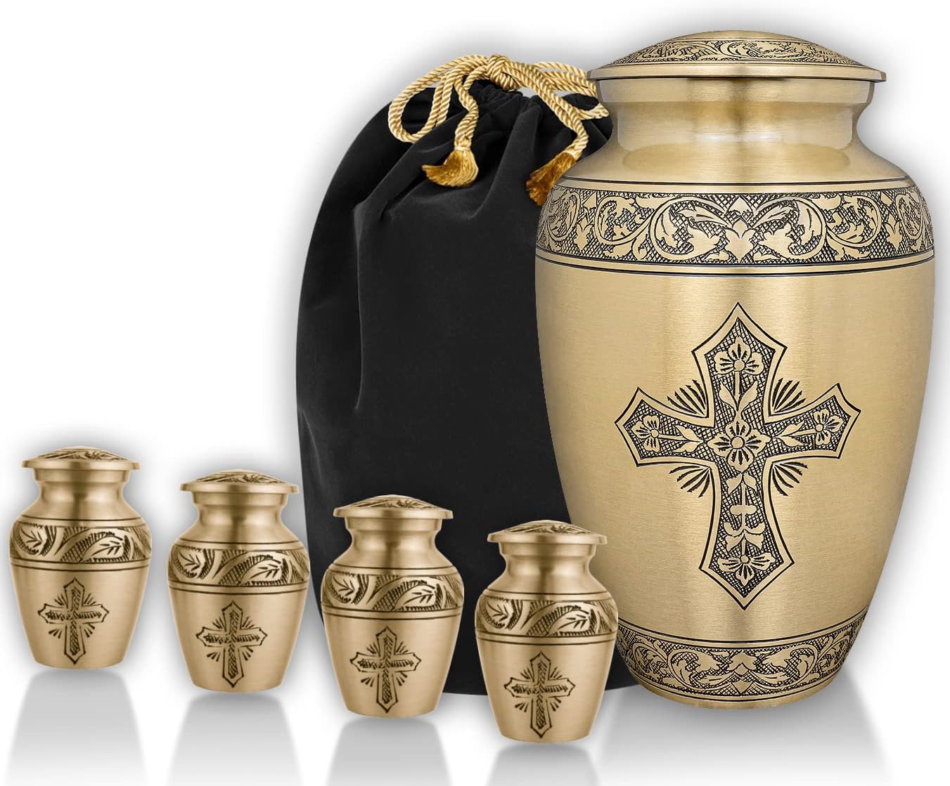 Trupoint Memorials Cremation Urns for Adult - Holds 0.75 Lbs. Per Mini Urn, 2.75" x 1.75" Mini Cremation Urns