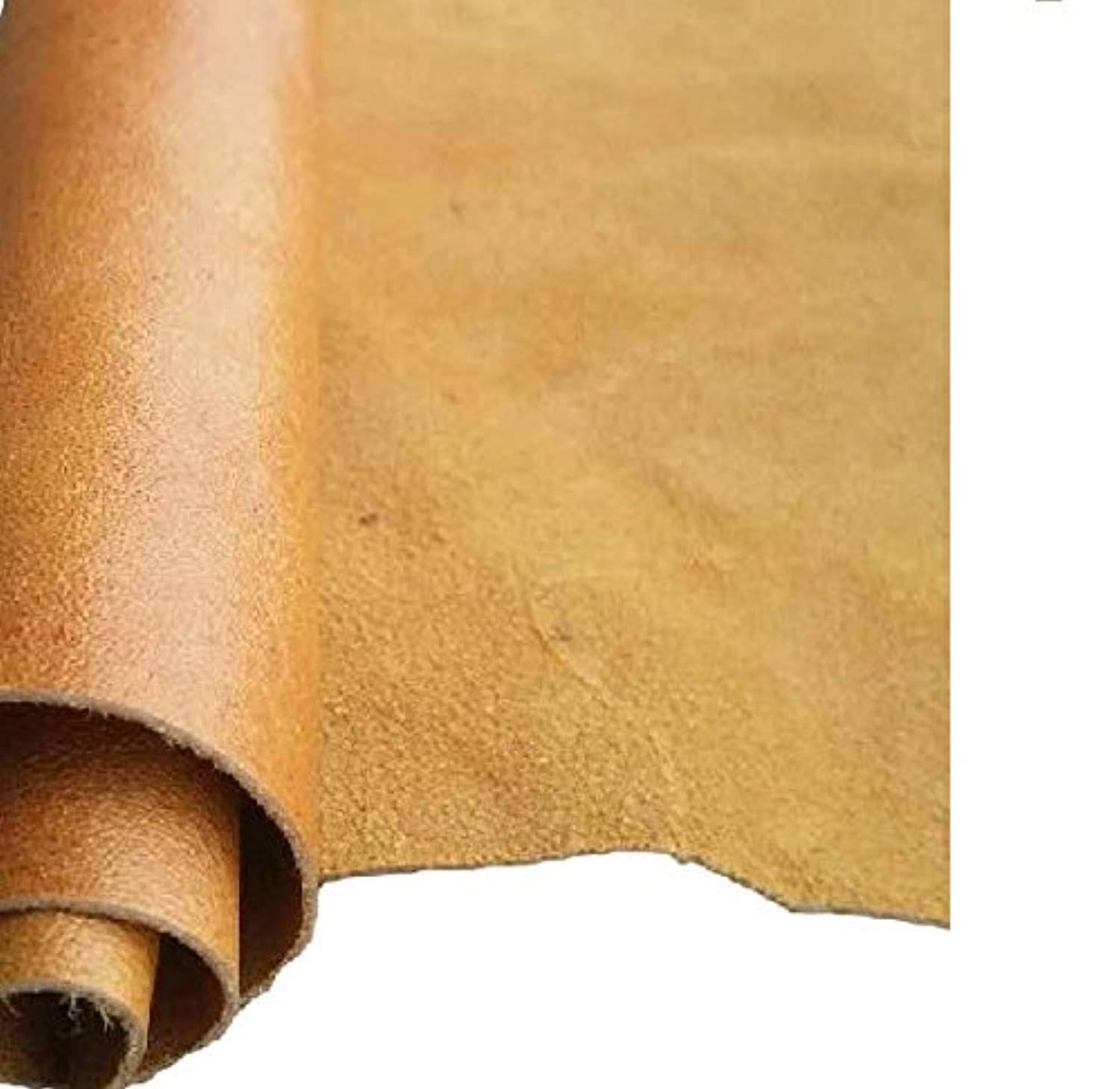 Reed Leather Hides - Cow Skins Various Colors u0026 Sizes (20 Square foot, Camel)