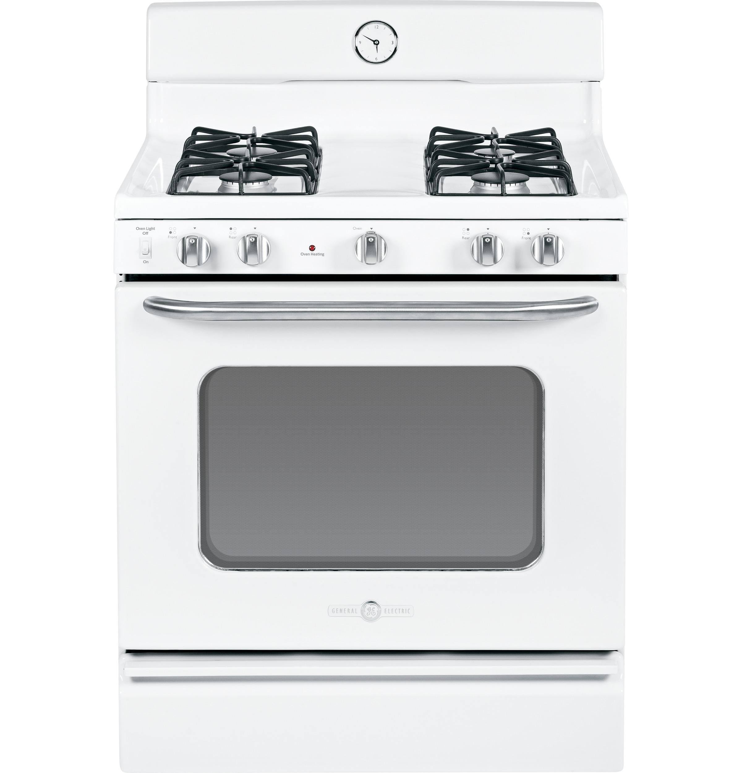 GE Artistry AGBS45DEFWS Gas Range with Broiler Drawer - Freestanding - 4.8 cu ft - White