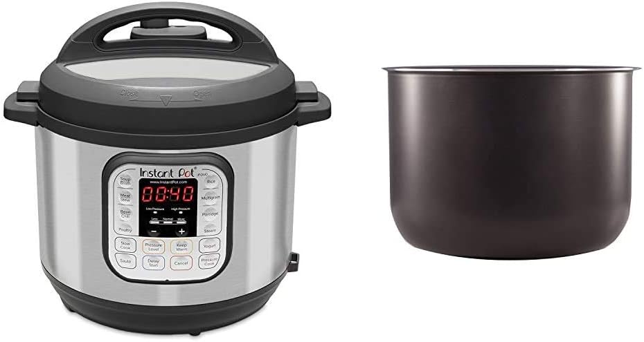 Instant Pot Duo 7-in-1 Electric Pressure Cooker, Sterilizer, Slow Cooker, Rice Cooker, Steamer, Saute, Yogurt Maker, and Warmer, 8 Quart