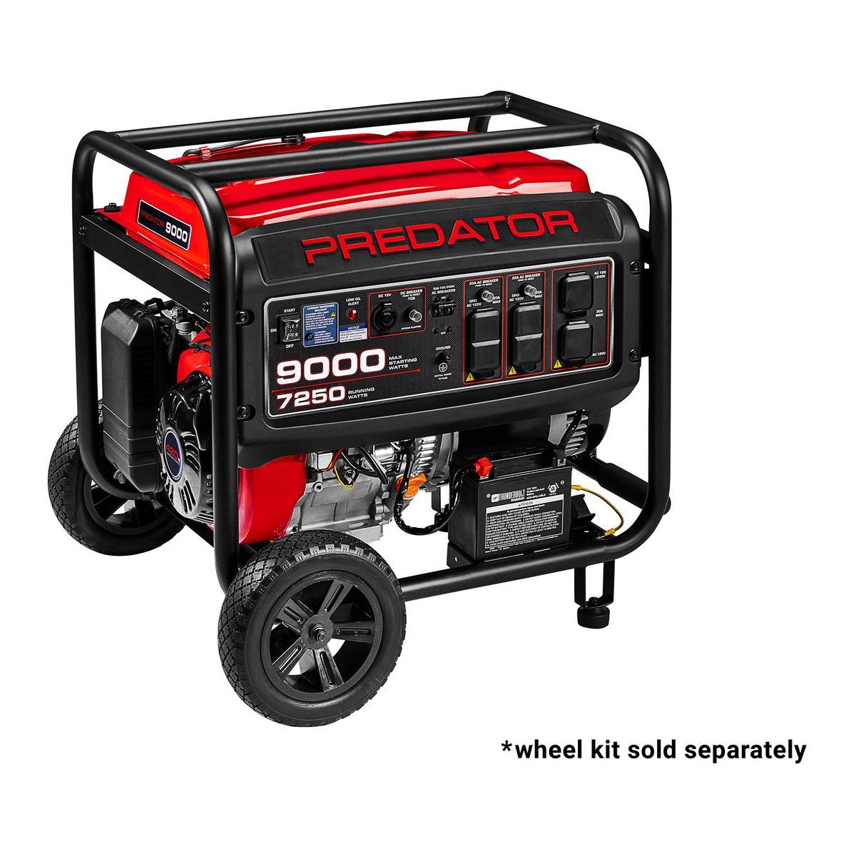 PREDATOR 9000 Watt Gas-Powered Portable Generator with CO SECURE Technology, EPA