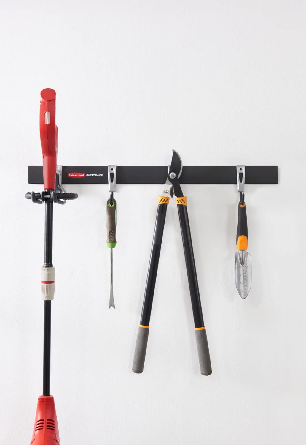 Rubbermaid FastTrack Garage Storage System Tool Hanging Kit, Garage Organization, Wall Mount Holder for Garden Lawn Tools Pack of 2