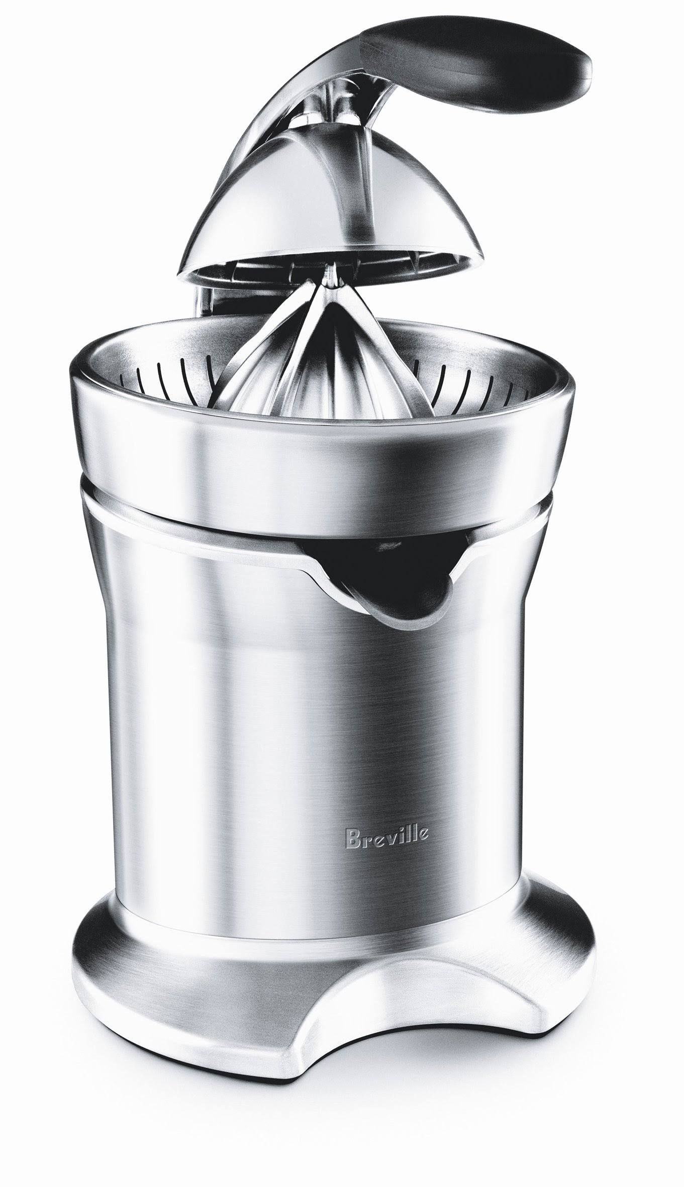 Breville 800cpxl Die-Cast Stainless-Steel Motorized Citrus Press