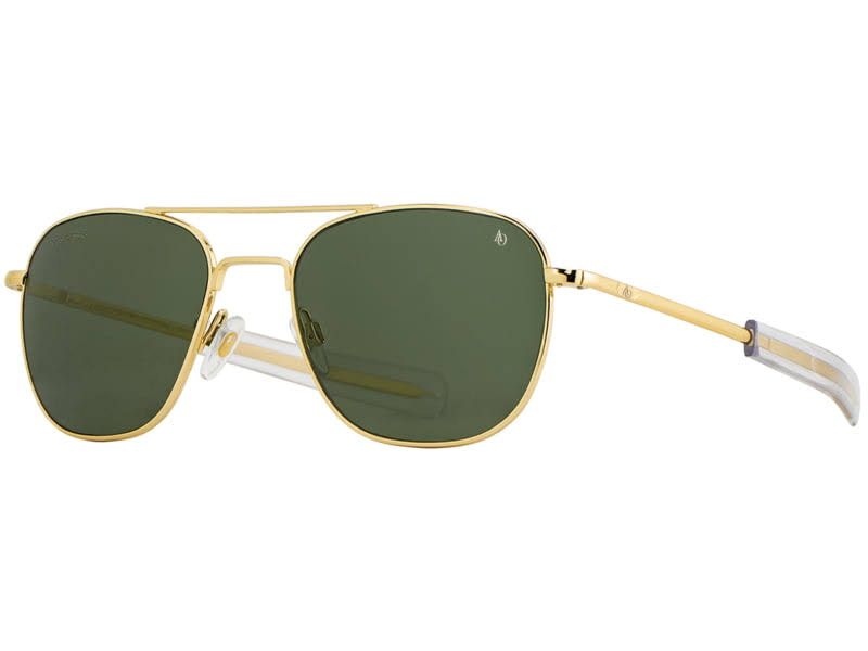 AO Original Pilot Sunglasses - Skymaster Glass Lenses - Bayonet Temple - Polarized