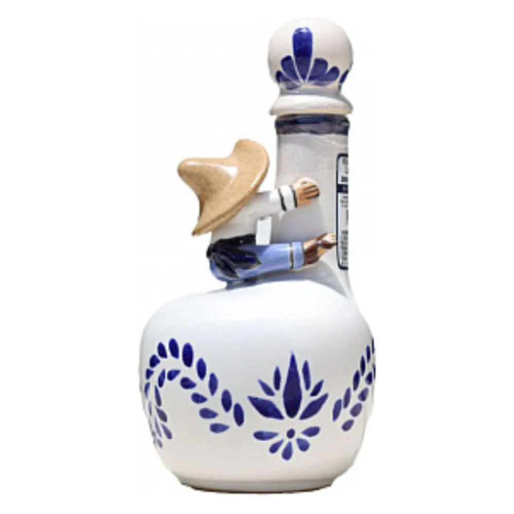 Don Pipocho Extra Anejo White and Blue Ceramic - Nestor Liquor