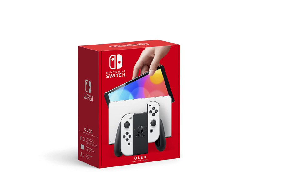 Nintendo Switch OLED White Console Bundle A459.