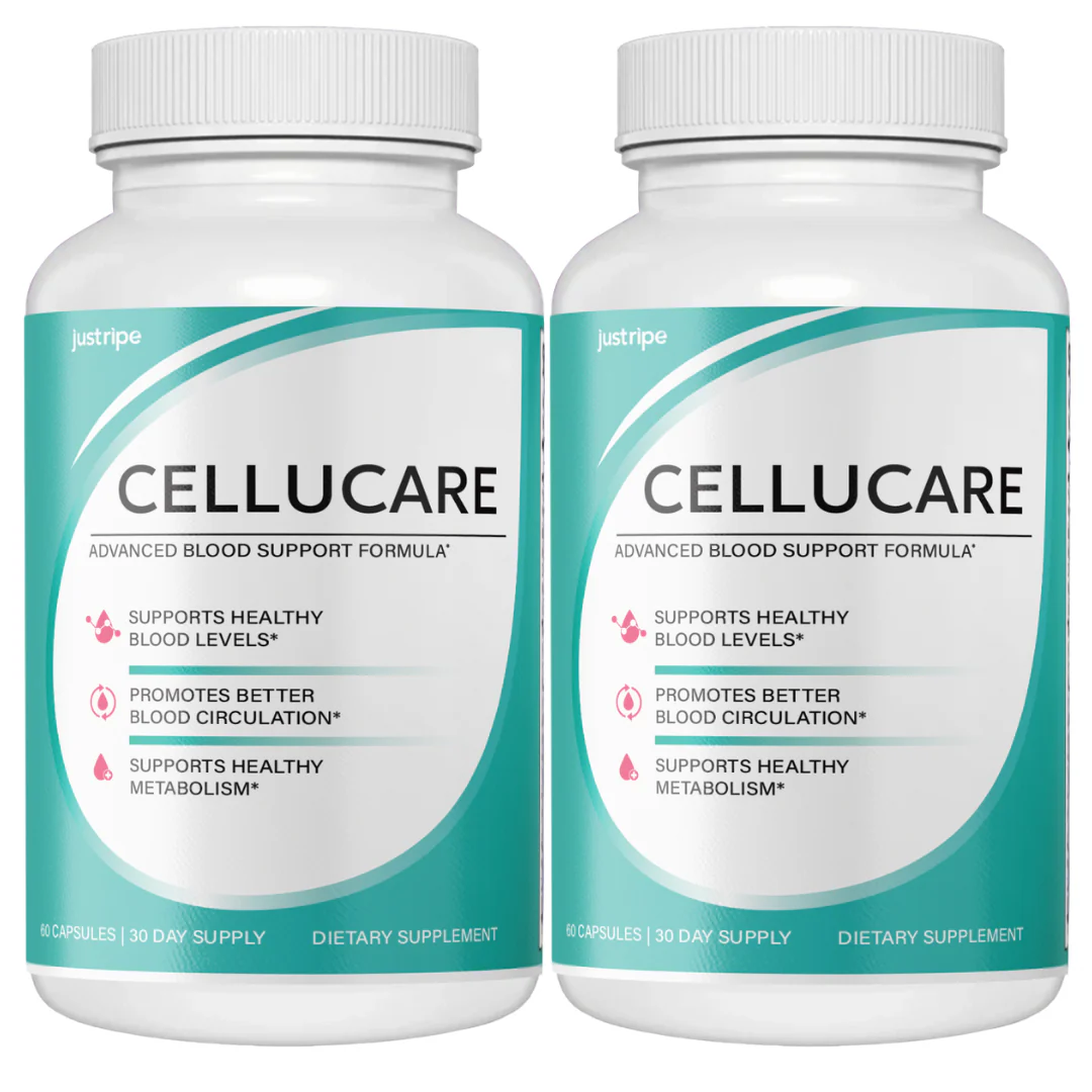 Cellucare Blood Sugar Support Supplement, Energy Boost - 2 Bottles - Kansas Nuitrition - HNZSDS