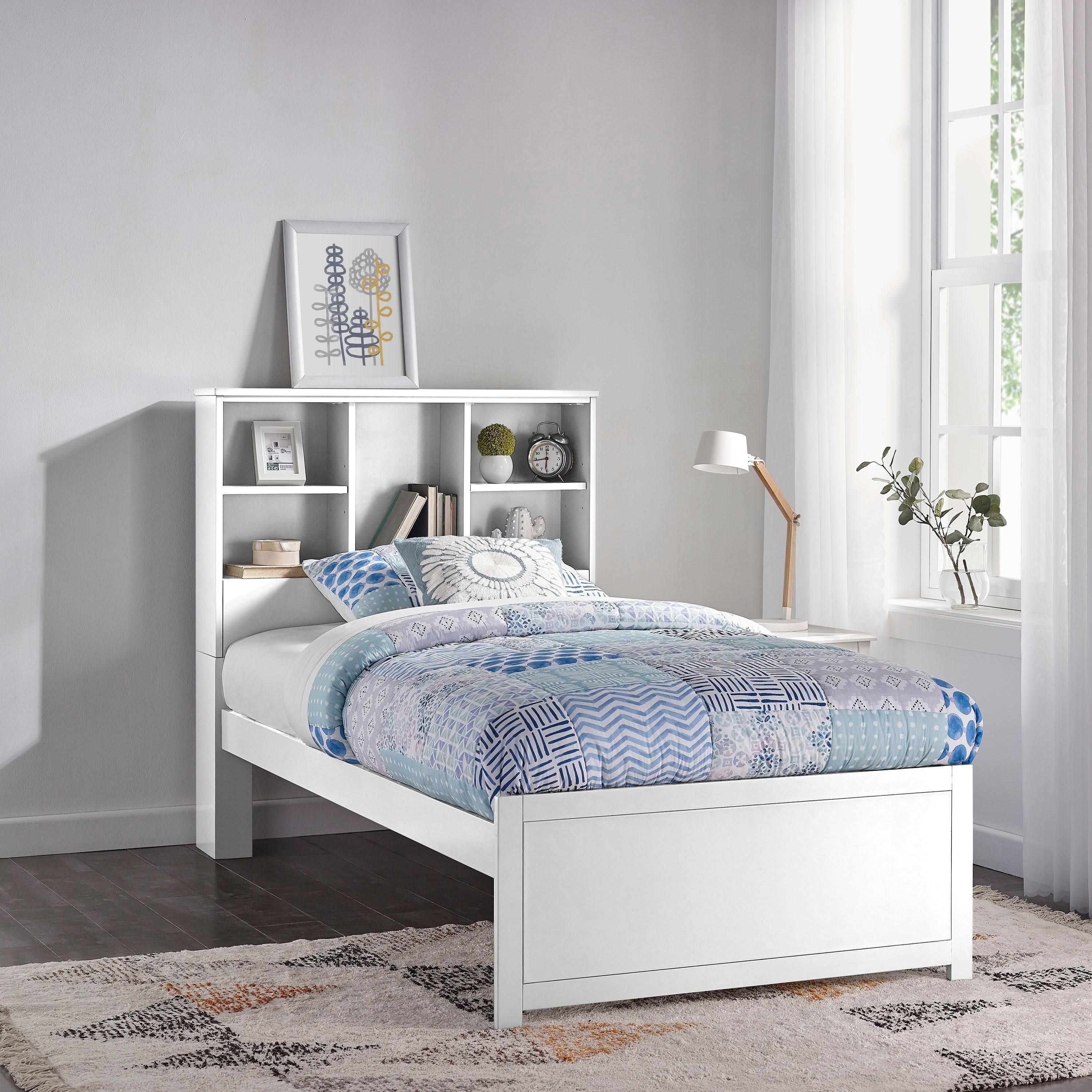 Copper Grove Camberg Twin Bookcase Bed - Bookshelves - White - Regular Bed