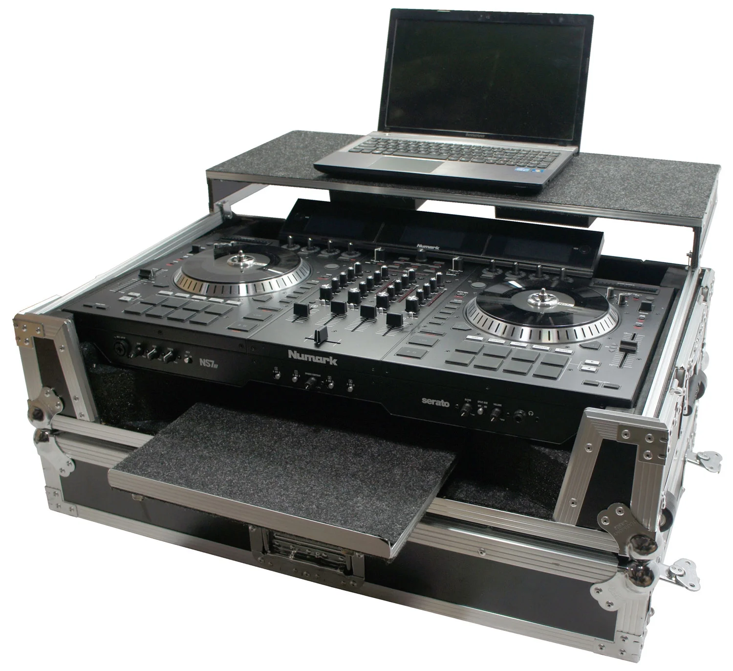 Harmony HCNS7IIWLTTR Flight Glide Laptop Stand Road DJ Custom Case Numark NS7II - Curated Treasures Market