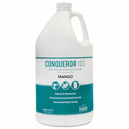Fresh Products Conqueror 103 Odor Counteractant Concentrate Mango 1 Gal Bottle 4 /carton (frs 1-wb-mg)