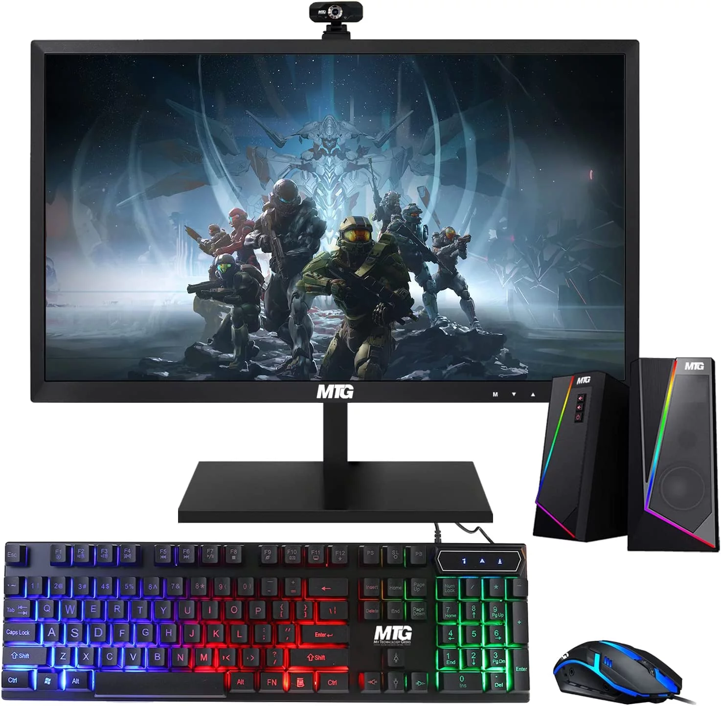 Restored All in one Desktop Computer, TechMagnet Cheetah 4, Intel Core i5 4th Gen 2.5 GHz, 16GB DDR3, 1TB SSD, 27 inch LED Monitor