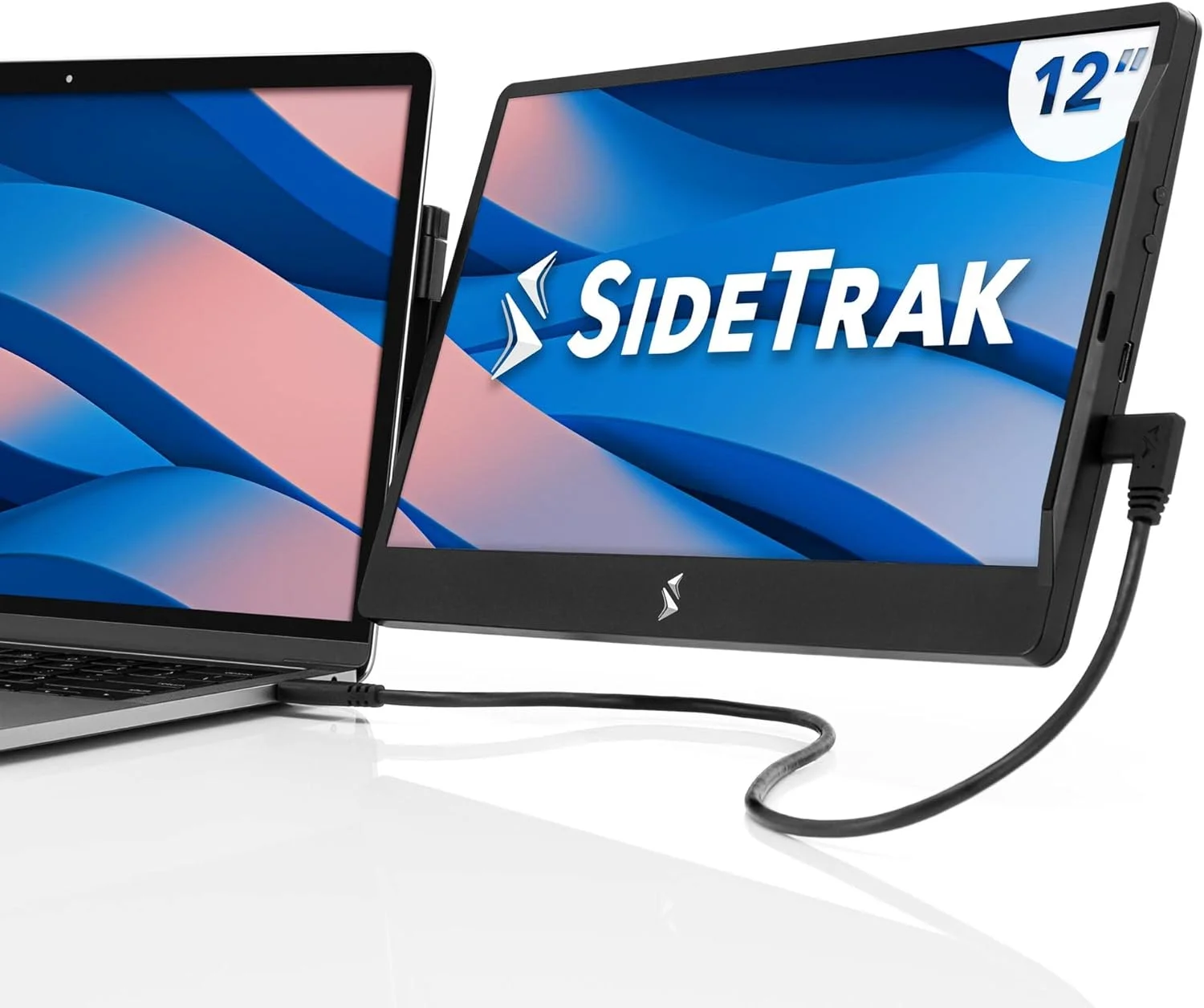 New SideTrak Swivel Attachable Portable Monitor for Laptop 12.5” FHD IPS Rotating Dual Laptop Screen | Mac, PC