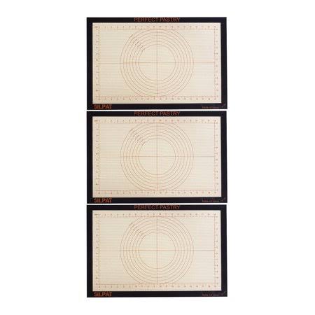 Silpat Perfect Pastry Non-Stick Workstation Mat (15-1/8 x 23-Inch, Set of 3)