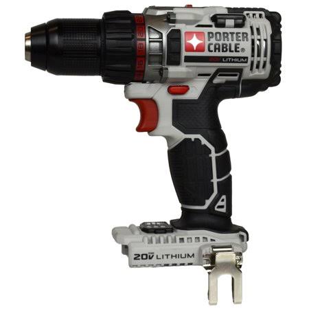 Porter-Cable PCC600 20V Lithium-Ion Cordless Drill Driver, Bare Tool, Black