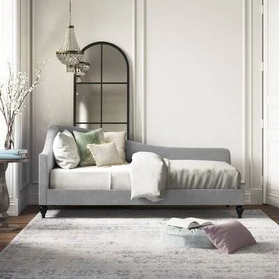 Jaylan Twin Daybed Charlton Home Color: Gray