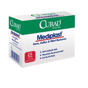 Curad Mediplast 40% Salicylic Acid Plaster 2 inch x 3 inch - Megean