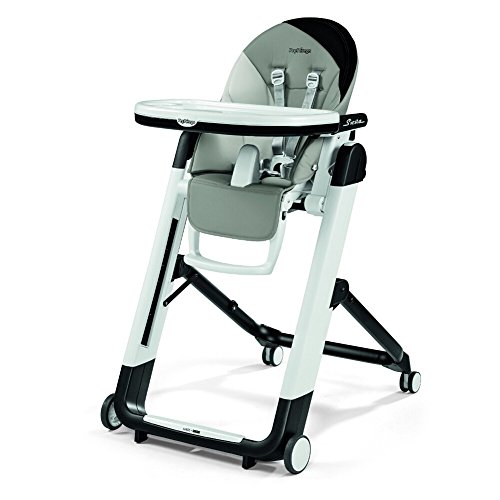 Peg Perego Siesta, Grow with Baby Folding High Chair & Recliner, Height Adjustable, Quick Clean & Easy Push Wheels for Babies & Toddlers