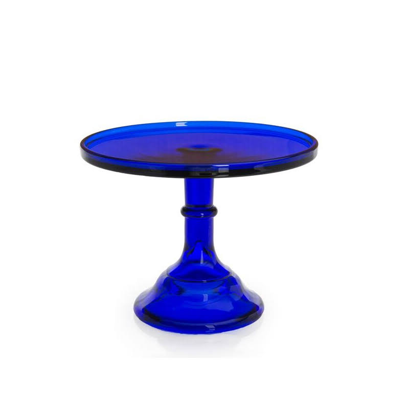 Mosser Glass Cobalt 9 inch Cake Plate and Dome, Blue
