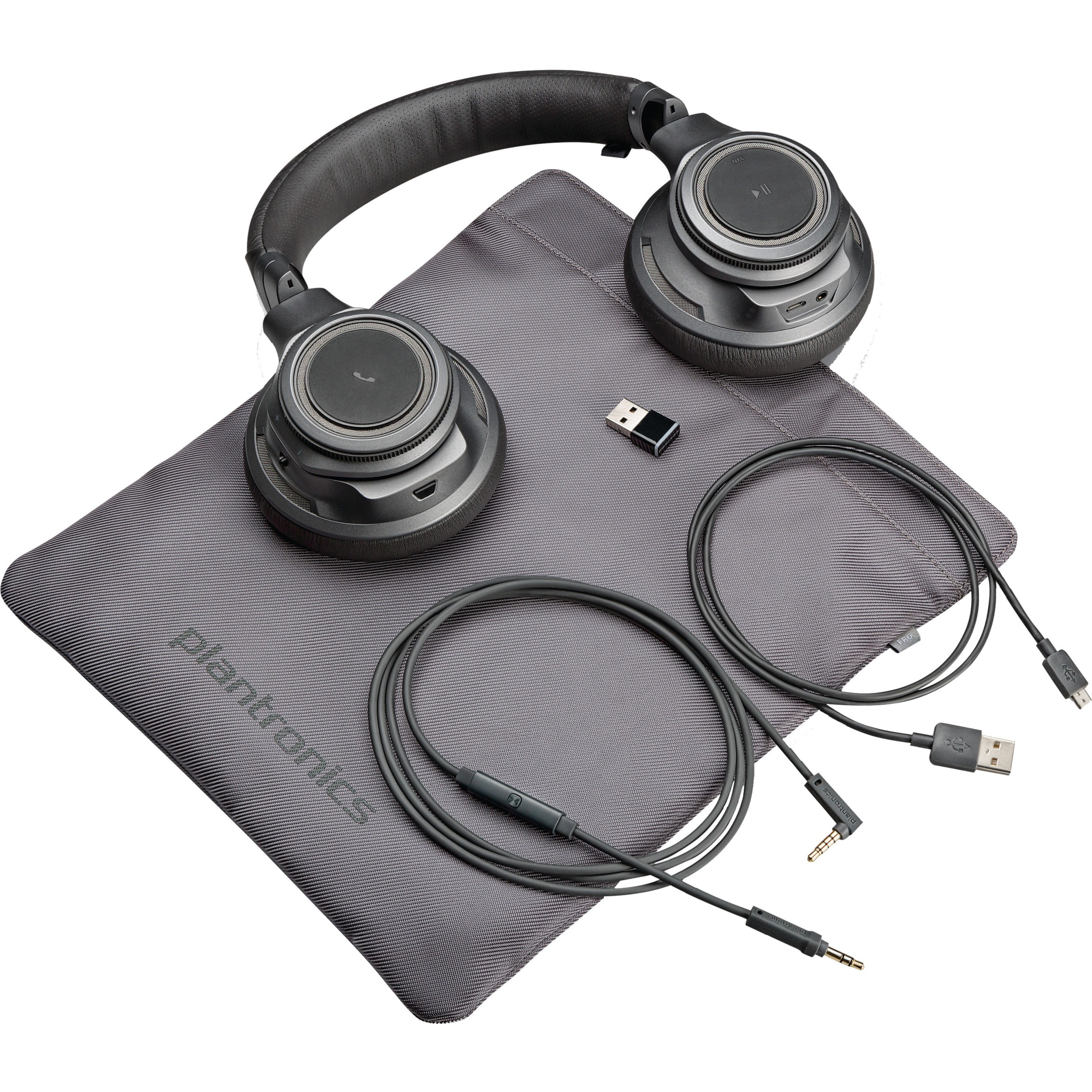 Plantronics BackBeat PRO+ Wireless, Noise Canceling Headphones + HI-FI USB Adapter