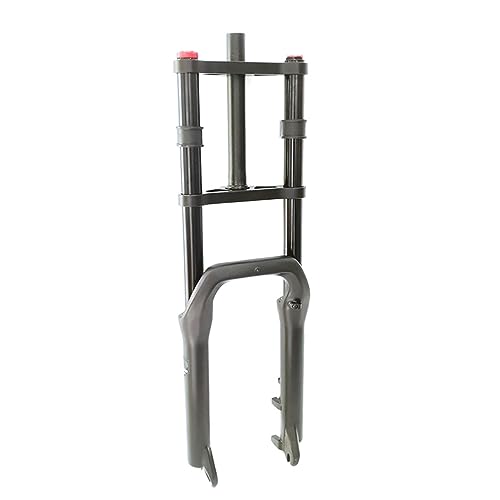 DFNBVDRR Bikes Suspension Double Crown Fork 20inch*4.0 Fat Tire Fork 1-1/8inch Thread-Less Straight Steerer 150mm Travel Snow Beach Bicycles Front