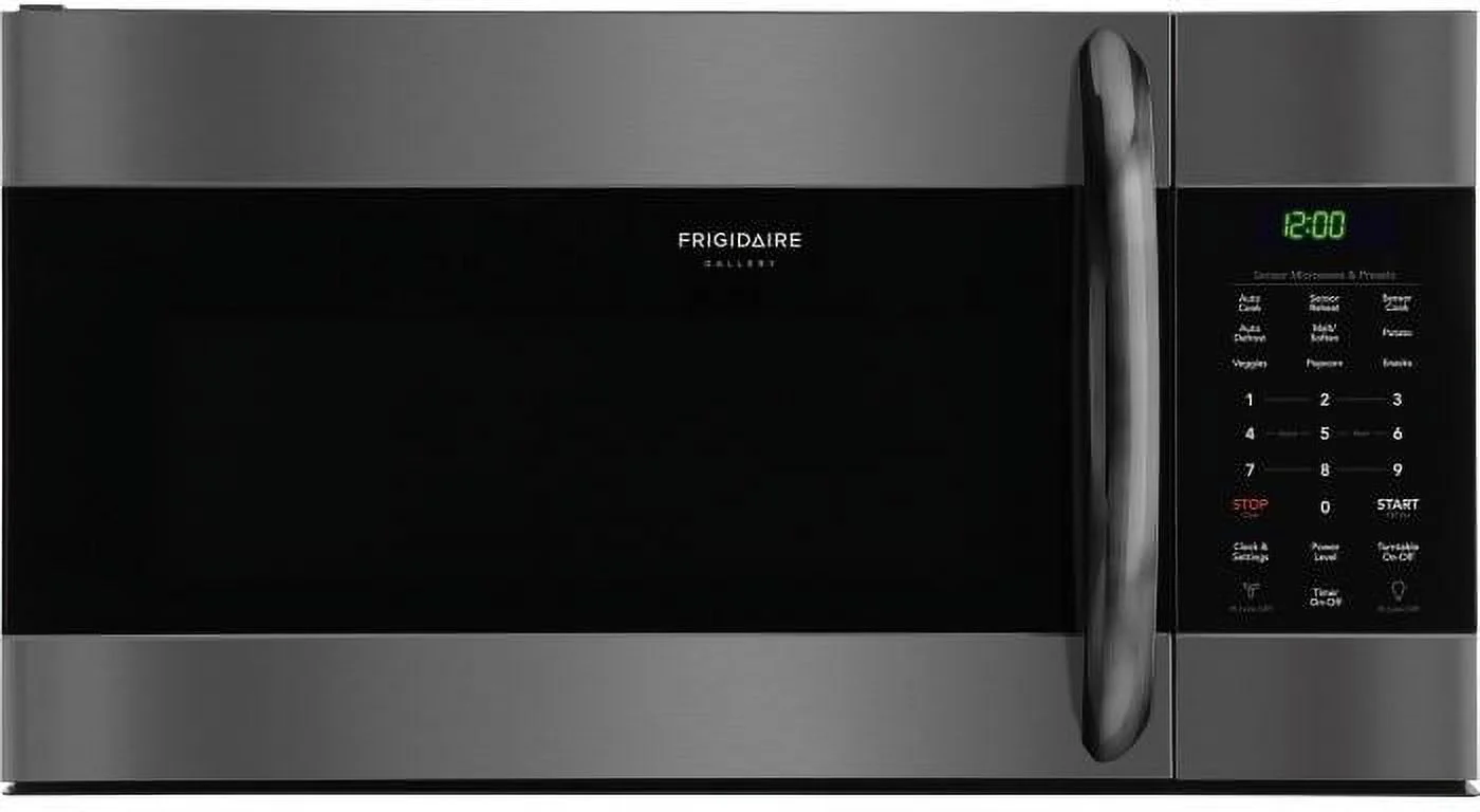Frigidaire FGMV176NTD 30 Gallery Series Over the Range Microwave with 1.7 cu. ft. Capacity Sensor Cook SpaceWise Rack in Black Stainless Steel
